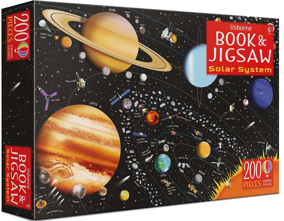 The solar system book and jigsaw